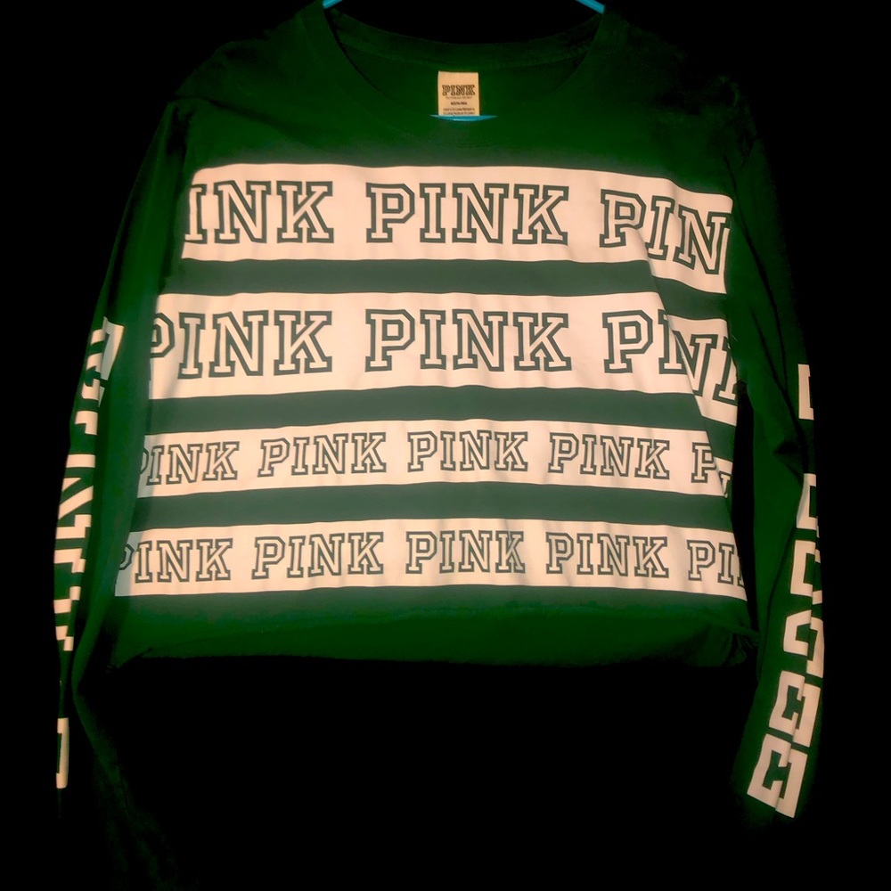 PINK green crop top
